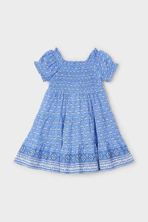 Mayoral rochie din bumbac pentru copii mini, evazată, 3932