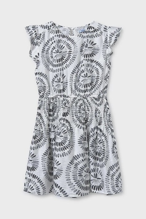 Dívčí šaty Mayoral černá barva, mini, 6975