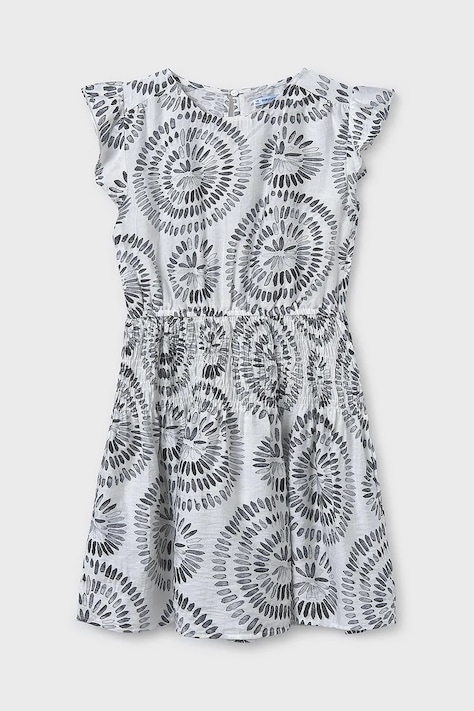 Dívčí šaty Mayoral černá barva, mini, 6975