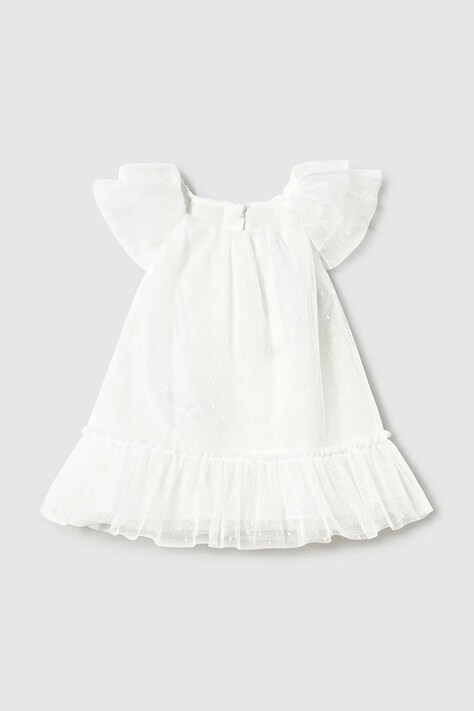 Kojenecké šaty Mayoral Newborn bílá barva, mini, áčková, 1850