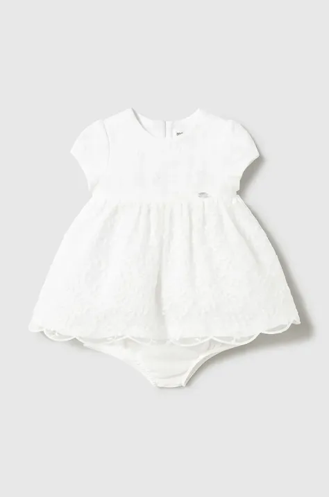 Mayoral Newborn rochie culoarea alb, mini, evazati, 1862