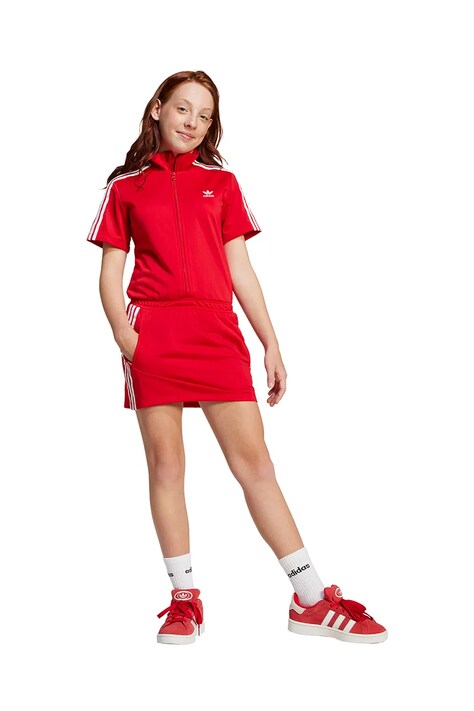 Φόρεμα adidas Originals χρώμα: κόκκινο, JD3536