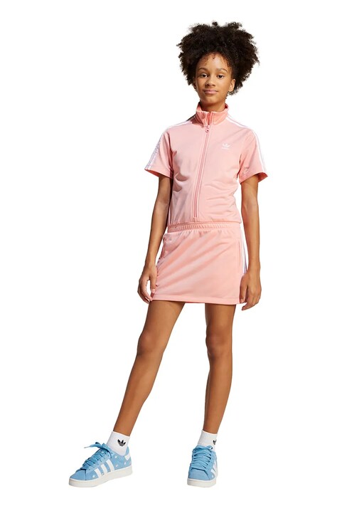 Dívčí šaty adidas Originals oranžová barva, mini, oversize, JD3534