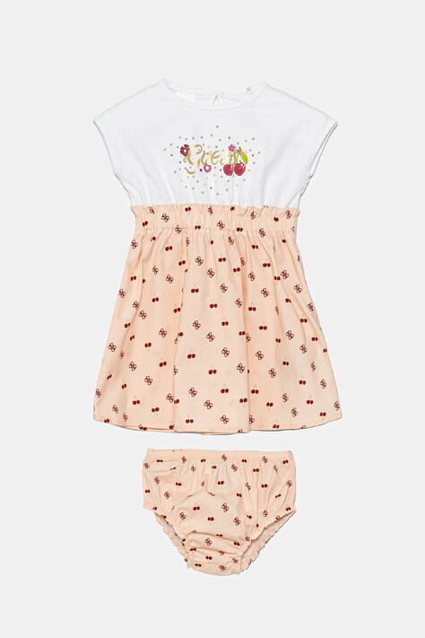 Платье для младенцев Guess цвет оранжевый midi расклешённое A5GK00 K6YW4