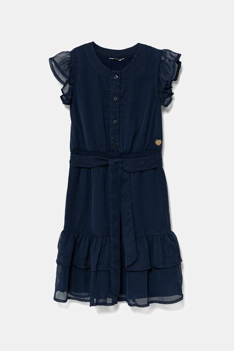 Guess rochie fete culoarea bleumarin, mini, evazati, J5GK18 WA2T0