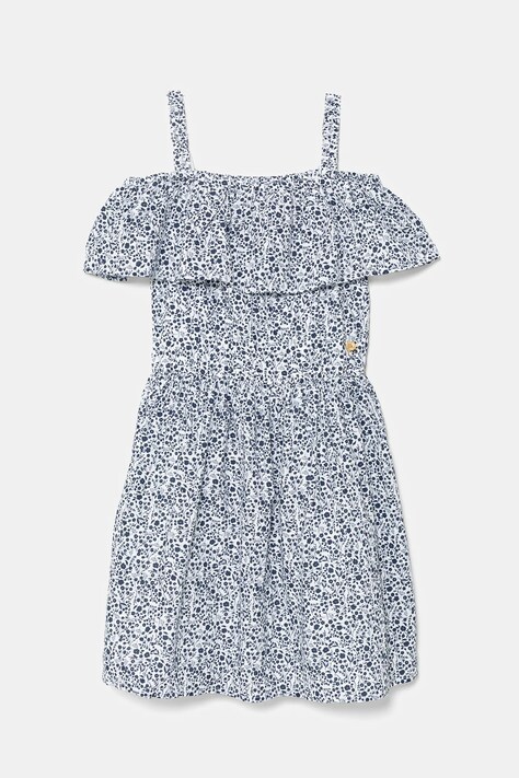 Дитяча бавовняна сукня Guess mini розкльошена J5GK24 WH710