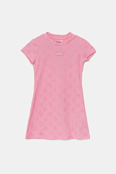 Dívčí šaty Guess růžová barva, mini, J5GK38 KCT02