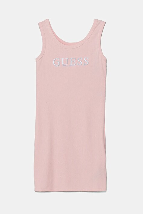 Dívčí šaty Guess růžová barva, mini, přiléhavé, J5GK39 K8RT2