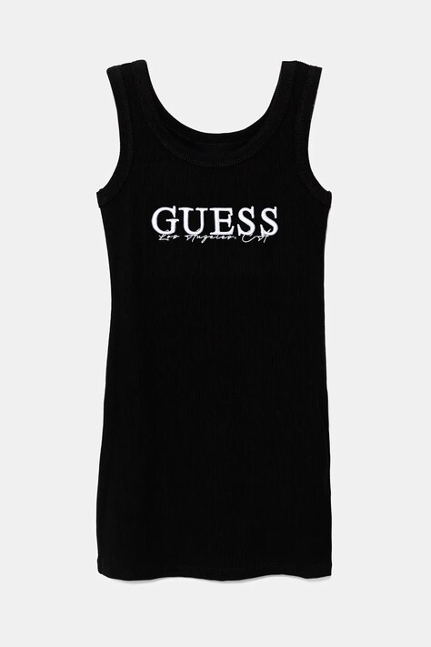 Guess rochie fete culoarea negru, mini, mulată, J5GK39 K8RT2