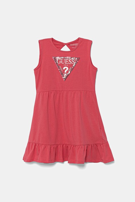Dívčí šaty Guess růžová barva, mini, K5GK22 K6YW4