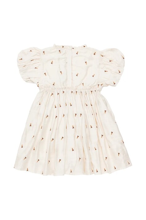 Donsje rochie fete Clarize Dress Bees culoarea alb, mini, evazată, 4095002