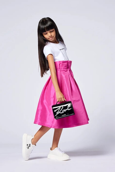 Karl Lagerfeld vestito bambina colore rosa Z30460