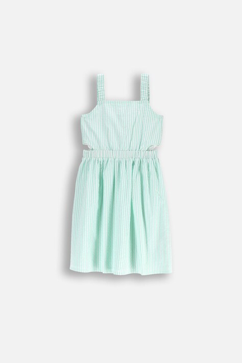 Coccodrillo rochie din bumbac culoarea verde, midi, drept, HOLIDAY SPLASH GIRL JUNIOR