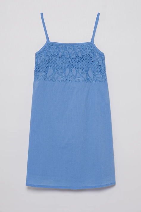United Colors of Benetton rochie din bumbac pentru copii mini, evazată, 4Q2LCV03H