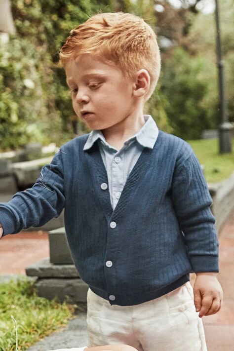 Детский кардиган Mayoral цвет синий лёгкий 1305