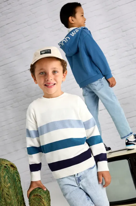 Mayoral maglione per bambini con misto lana colore blu 3366