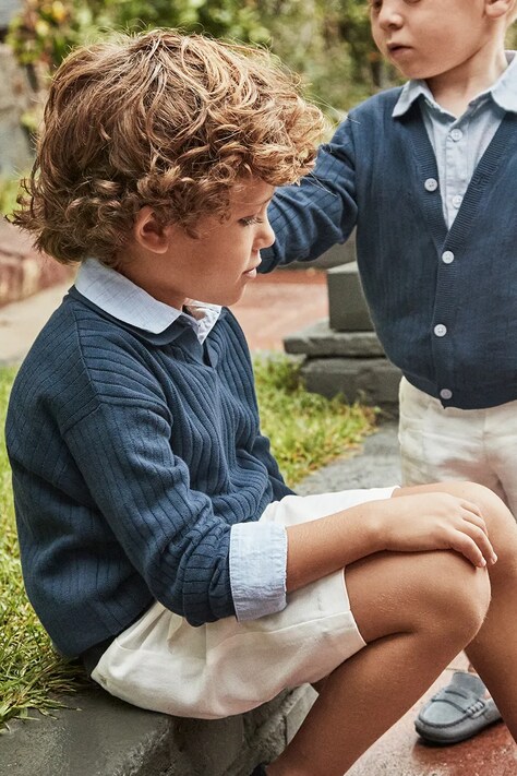 Детский свитер Mayoral цвет синий лёгкий 3367