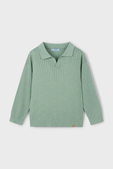 Детский свитер Mayoral цвет зелёный лёгкий 3367