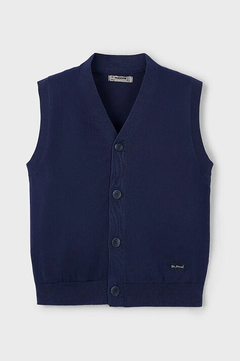 Mayoral kamizelka dziecięca kolor granatowy lekki 3370