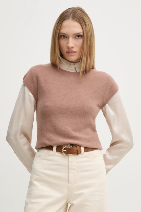 Свитер Calvin Klein женский цвет коричневый лёгкий K20K208097