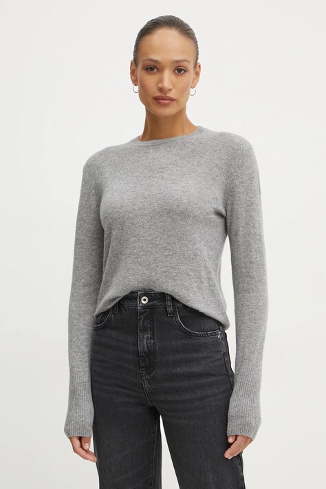 Кашмирен пуловер Patrizia Pepe в сиво от лека материя 8K0269 K247