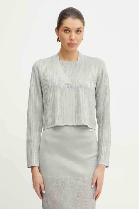 Armani Exchange cardigan femei, culoarea gri, light, XW000110 AF11957