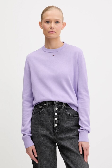 Бавовняний светр Tommy Jeans легкий DW0DW20159