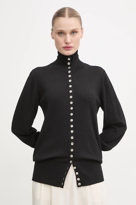 Bruuns Bazaar cardigan femei, culoarea negru, light, BBW4279