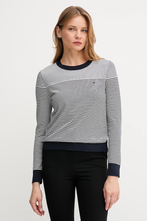 Πουλόβερ Tommy Hilfiger χρώμα: ναυτικό μπλε, WW0WW44984
