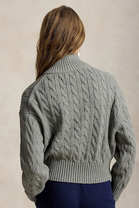 Polo Ralph Lauren sweter damski bawełniany szary 211963467