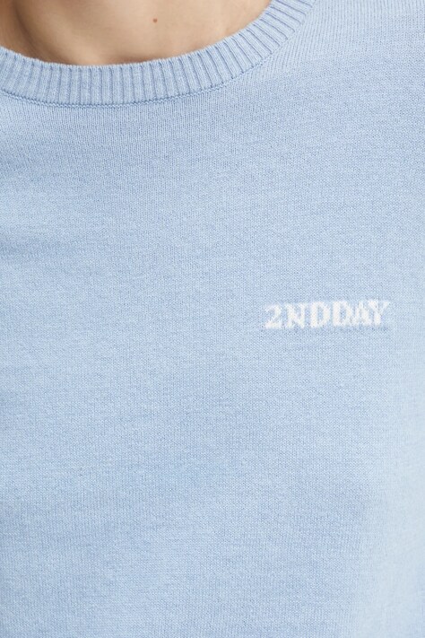 Светр з домішкою вовни 2NDDAY Lance — SS25-SWD05W, блакитний — фото 5