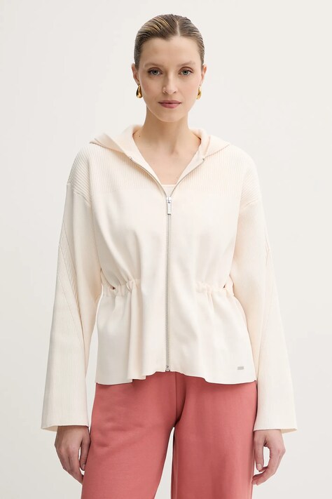 Armani Exchange kardigan damski kolor beżowy lekki XW000575 AF12740
