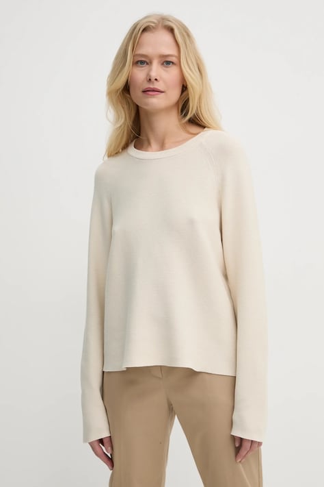 Βαμβακερό πουλόβερ Marc O'Polo χρώμα: μπεζ, 5000005786