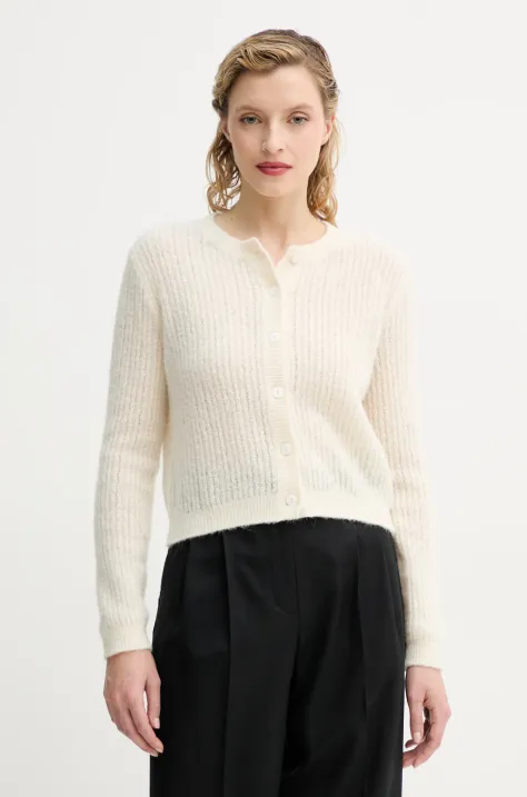 A.P.C. cardigan con aggiunta di lana cardigan milo donna colore beige WPABE.F22246