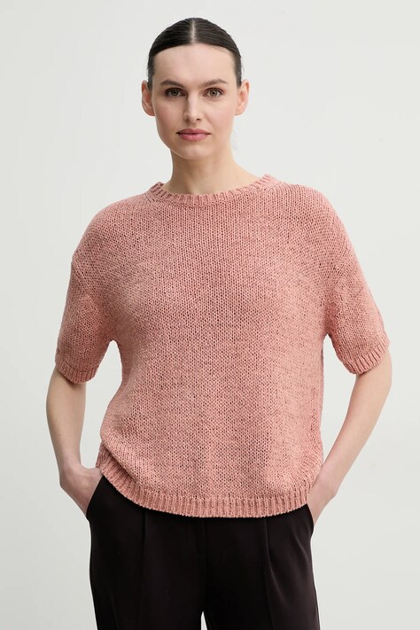 Majica kratkih rukava Marc O'Polo za žene, boja: narančasta, 503513662059