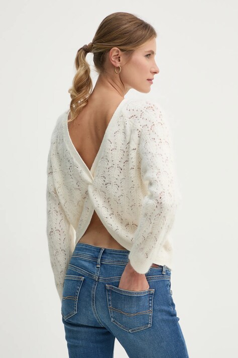 Pepe Jeans pulover NOVA femei, culoarea bej, light, PL702239
