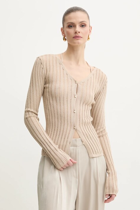 Patrizia Pepe cardigan femei, culoarea bej, light, 2K0308 K254L