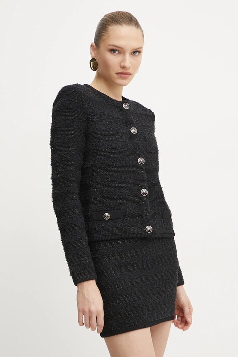 Σακάκι Marciano Guess AMELIA χρώμα: μαύρο, 5RGR18 5852Z