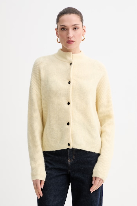 Gestuz kardigan damski kolor szary 10906463