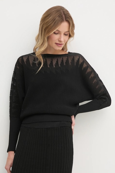 Светр Dkny жіночий колір чорний легкий P4JSAT74