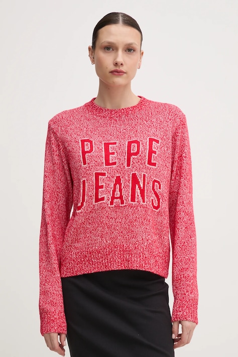 Pepe Jeans pulover PANDORA femei, culoarea rosu, PL702270