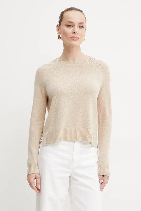 Weekend Max Mara pulover de casmir femei, culoarea bej, light, 2515361021600