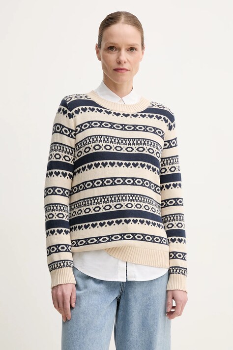 Weekend Max Mara pulover de bumbac femei, culoarea bleumarin, 2515361251600