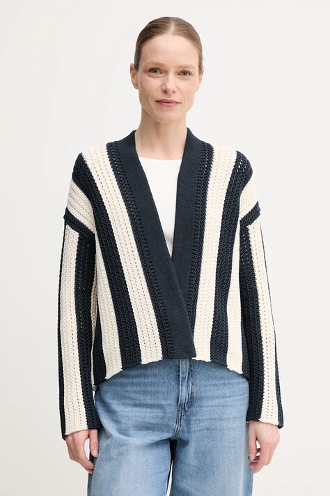 Weekend Max Mara kardigán sötétkék, női, meleg, 2515341012600