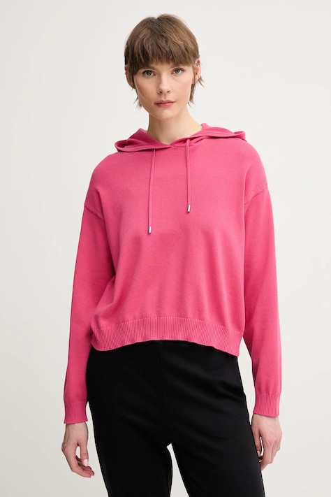 United Colors of Benetton sweter bawełniany damski kolor różowy lekki 1294D203T