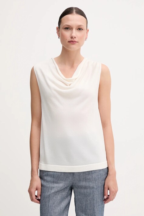 Top United Colors of Benetton béžová farba, 123VD10DD
