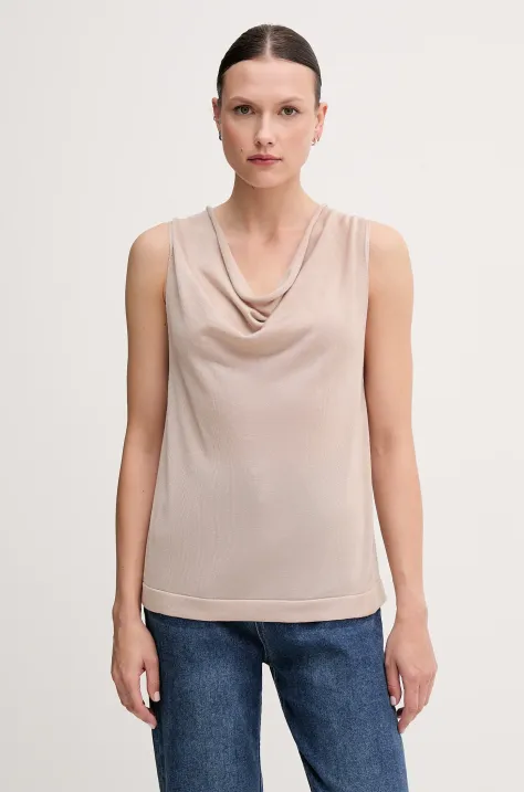 United Colors of Benetton top kolor beżowy 123VD10DD