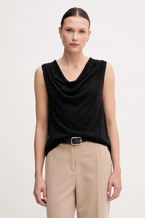 Top United Colors of Benetton černá barva, 123VD10DD
