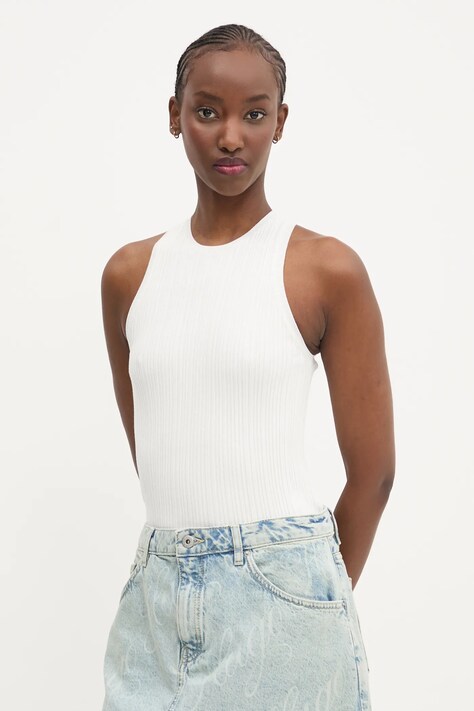 HUGO top femei, culoarea bej, 50539890