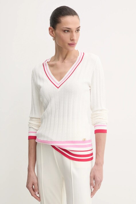 Liu Jo pulover femei, culoarea bej, light, TA5087 MS36L